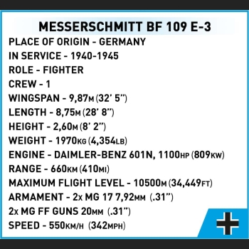 Messerschmitt Bf 109 333 Kl. 1:32 WWII